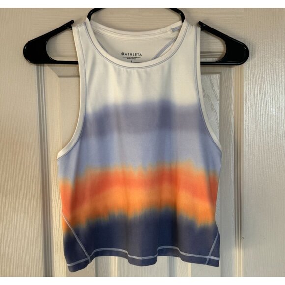 Athleta Shanti Crop Tank Print Athletic Training Women's Small  R1‎ - Picture 1 of 6